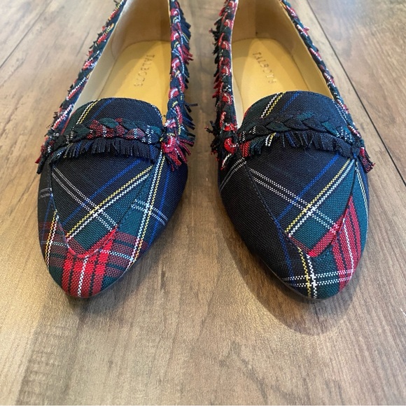 Talbots Plaid Tartan Preppy Driving Loafers • Size 6.5 • Holiday Classic - Picture 2 of 7